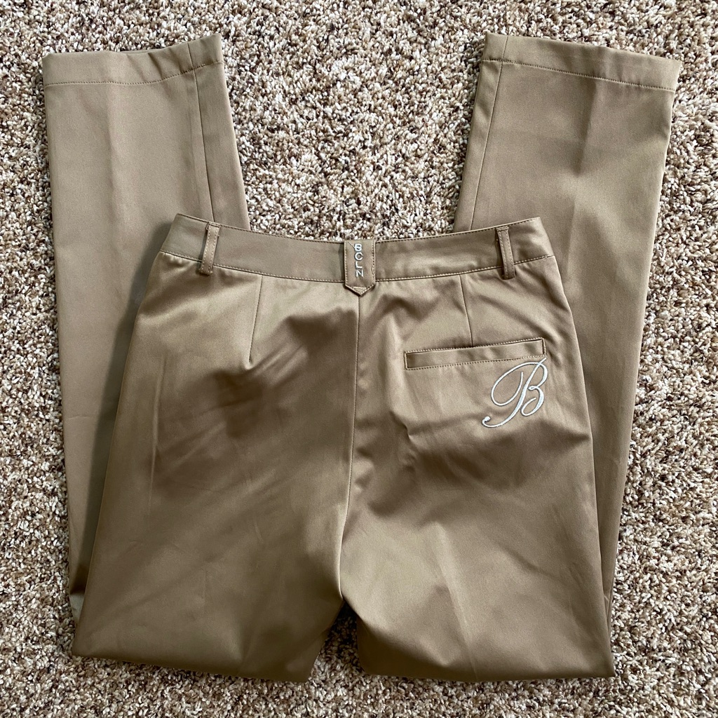 Bcln Golf Women's Athletic Fit Performance 3-Pocket Embroidered Logo Pants.Sz 27
